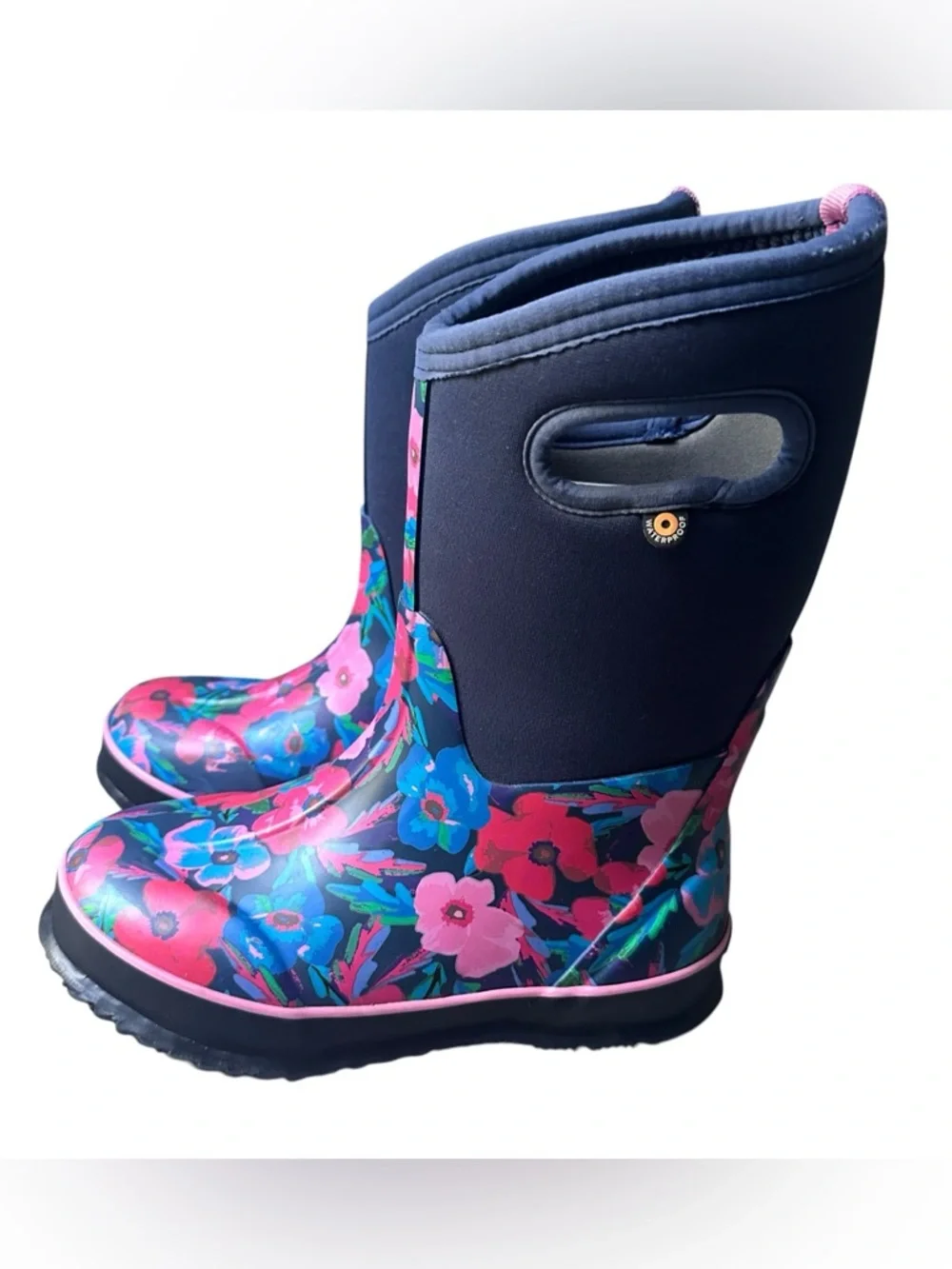 Bogs Classic Pansies Rainboots Youth‎ Size 2